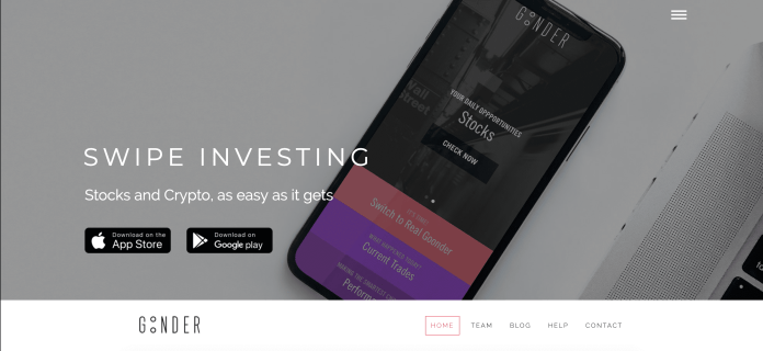 goonder web home page